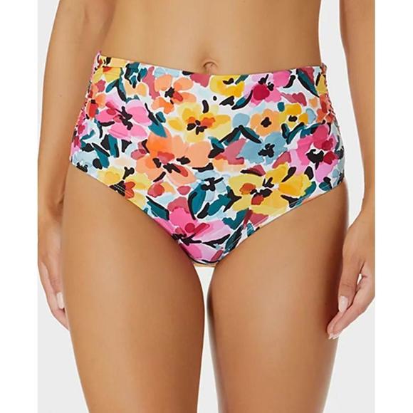 Anne Cole Other - Anne Cole High-Waisted Floral Bikini Bottoms S